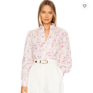 Bardot Revolve Hendry Floral Top in Vintage Floral, size US 8